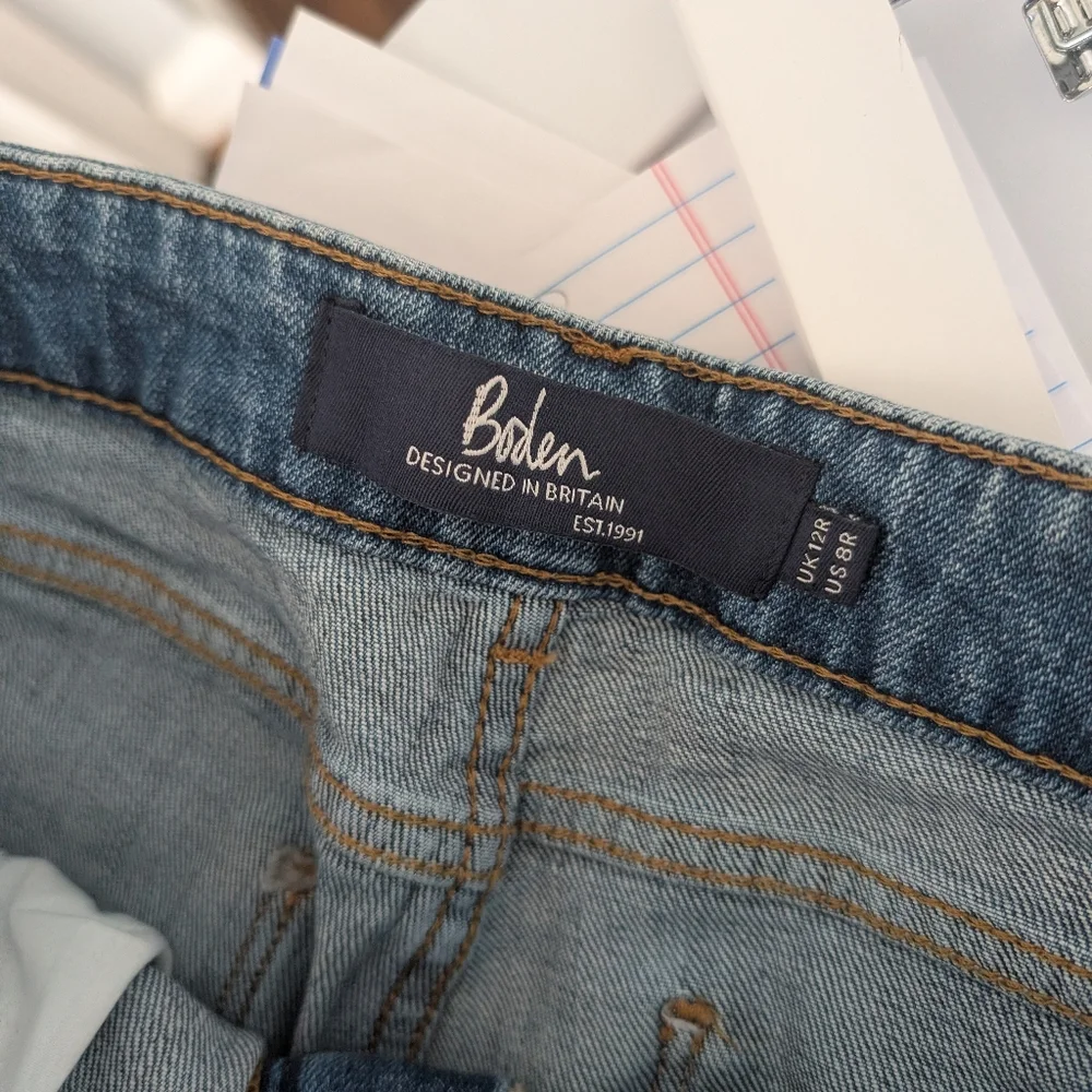 Women's Boden Cambridge Ankle Skimmer Size 8 Regular Jeans Denim - Picture 2 of 7